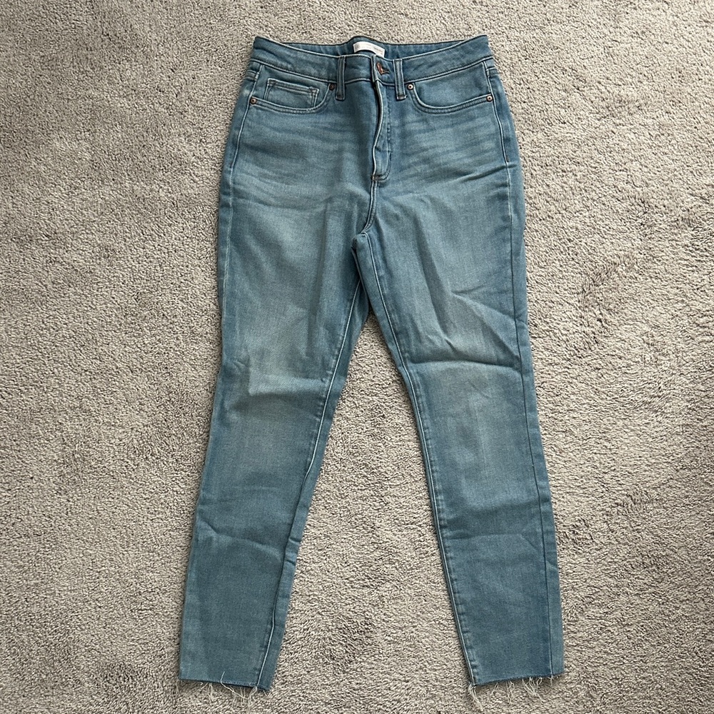 LC Lauren Conrad Women's High Rise Skinny Jeans in Blue 10
